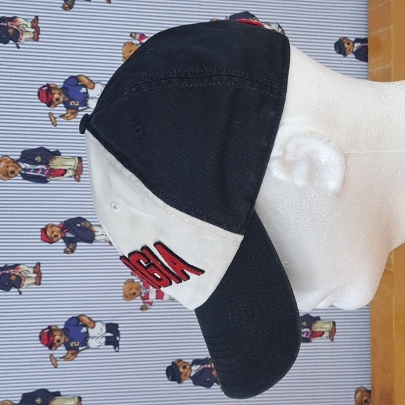 Georgia Bulldogs raised embroidered spellout black & red SM casual fitted hat - Picture 2 of 7